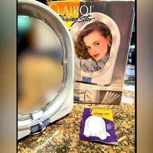 CLARIOL SHINING STAR SLIM LINE LIGHT UP MIRROR VINTAGE  80’s
